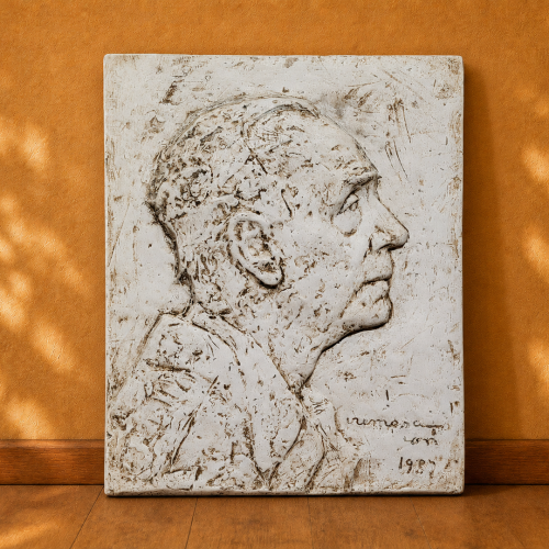 aa Ion Irimescu – "Self-Portrait" Bas-Relief